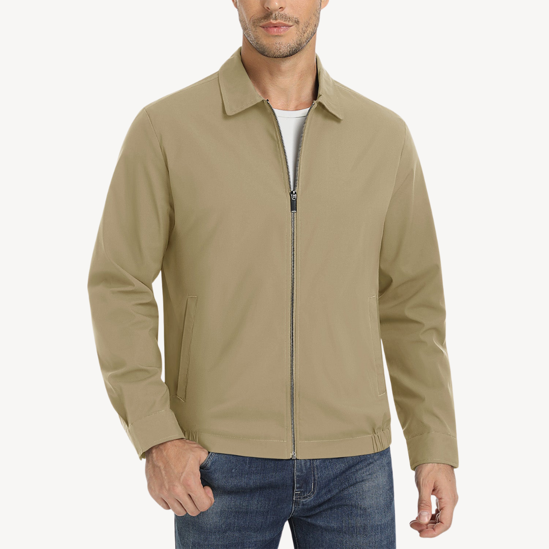 Waterproof Mens Zip Up Jacket with Pockets