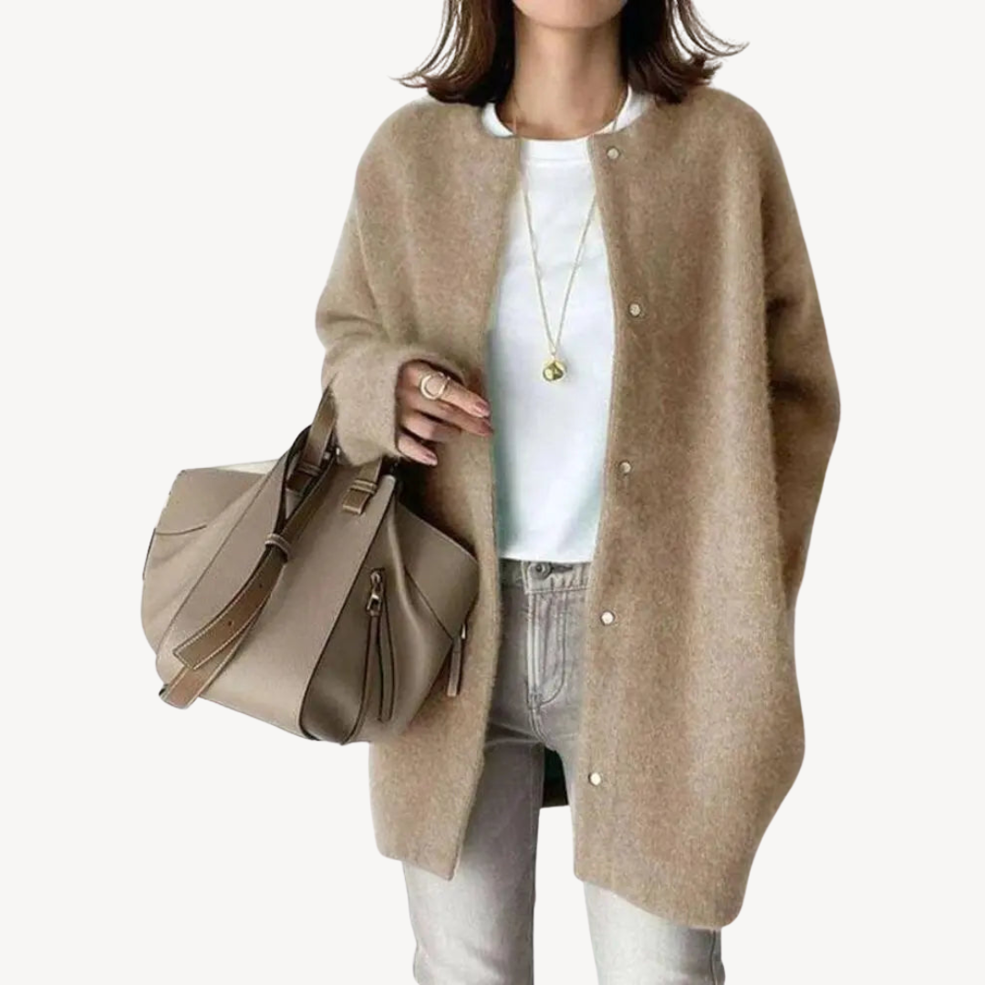 Classic Women's Wool Button Front Sweater - OutfitLondon