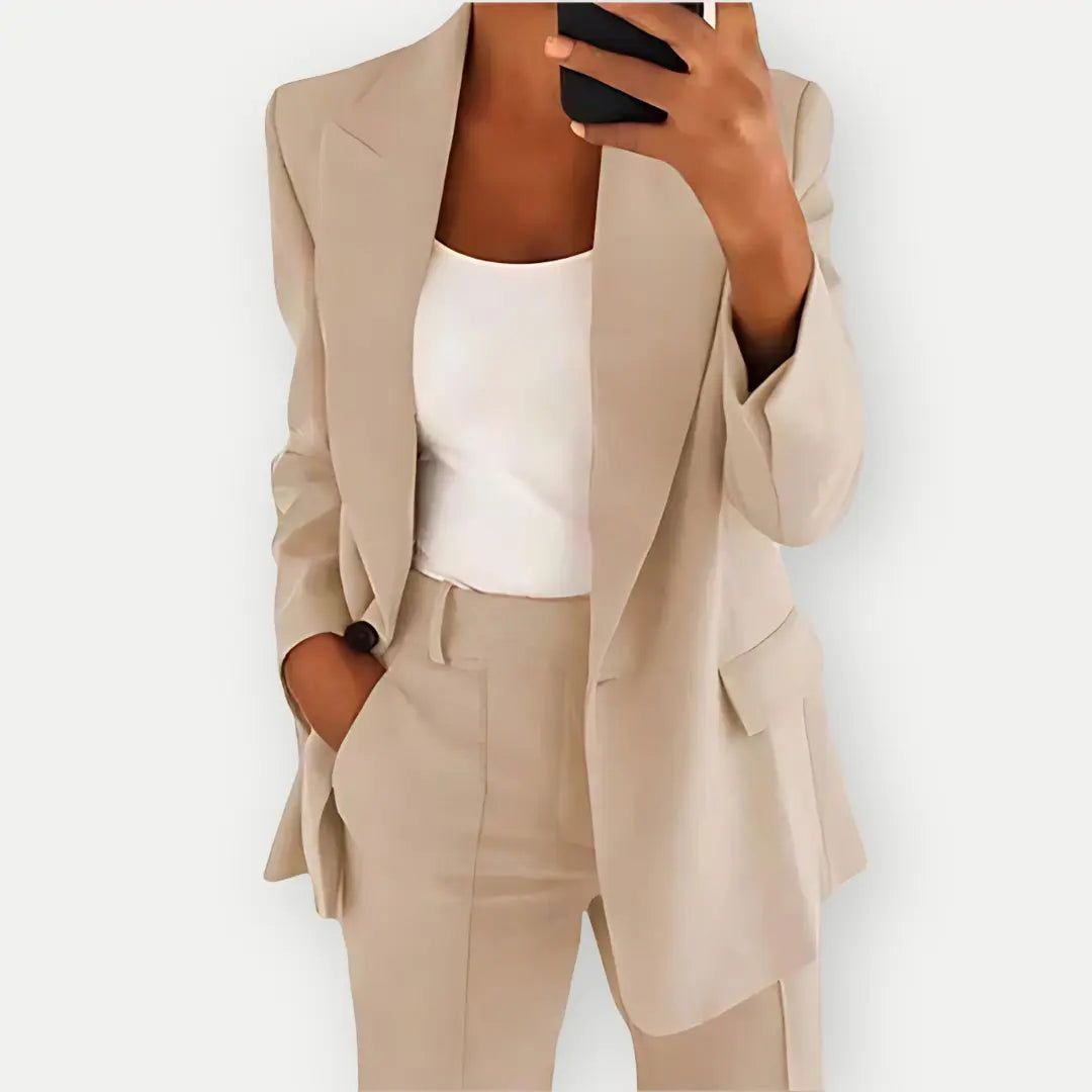 Ladies Formal Business Pantsuit Set