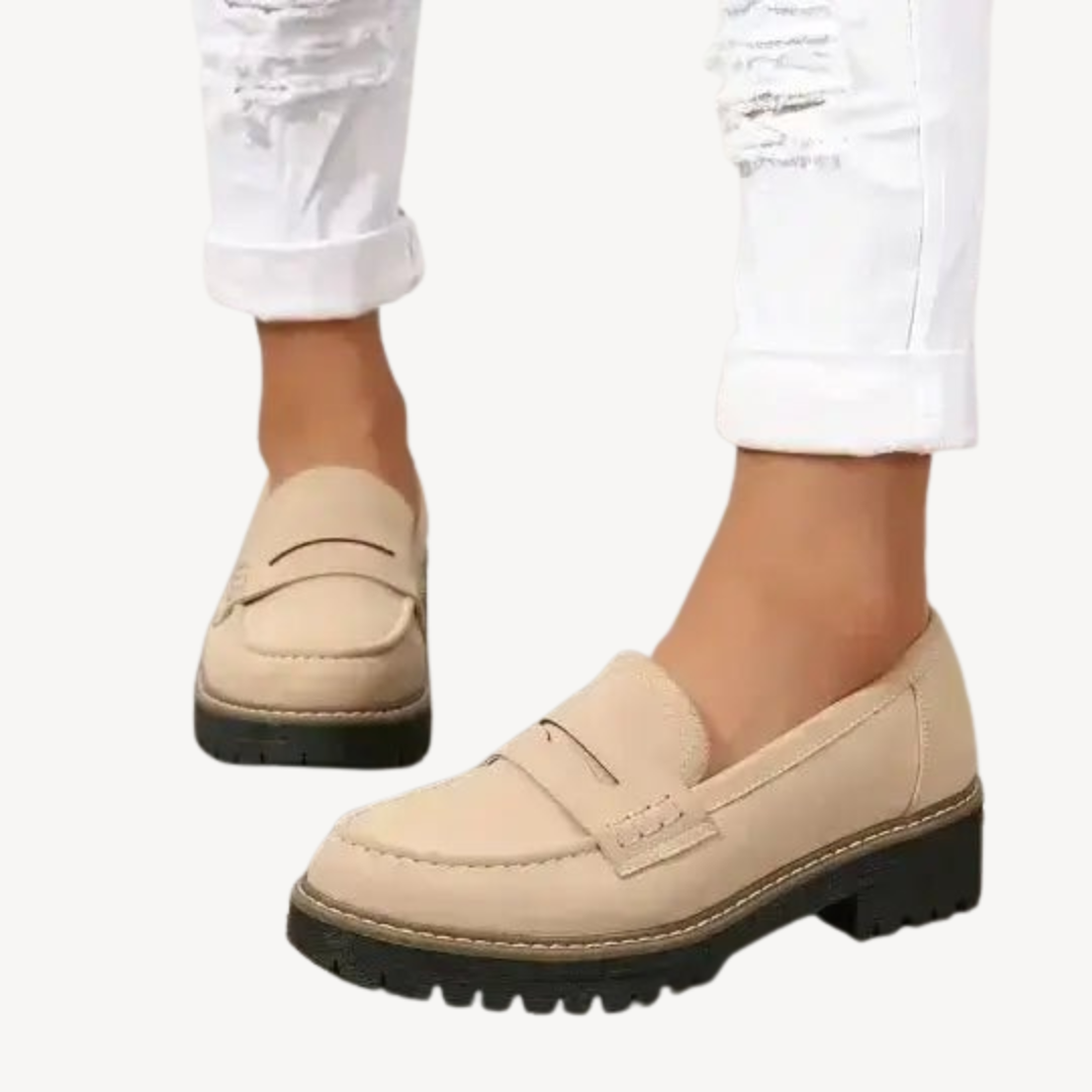 Comfortable Thick Sole Women's Loafers - OutfitLondon