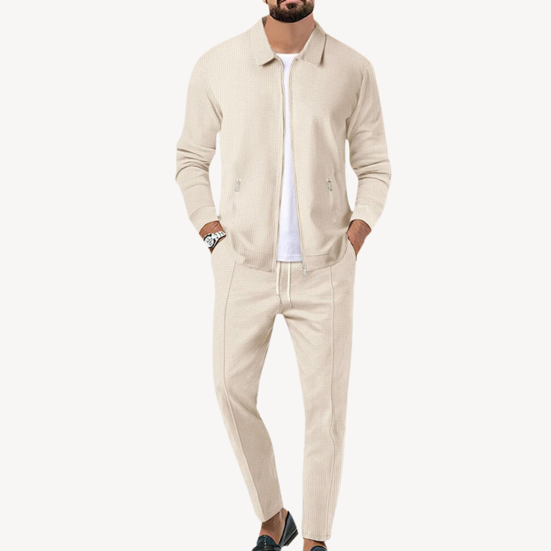 Relaxed Fit Zip Up Tracksuit Set - OutfitLondon