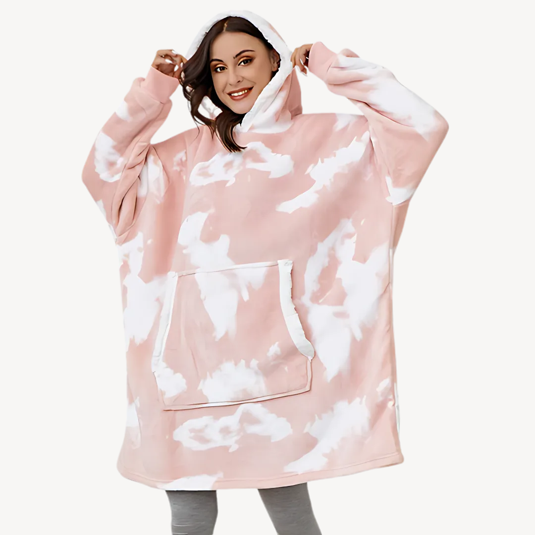 Large Colorful Hooded Throw Blanket - OutfitLondon