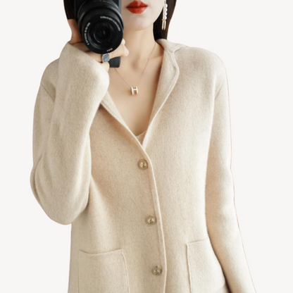 Ladies Soft Button Cardigan Sweater - OutfitLondon