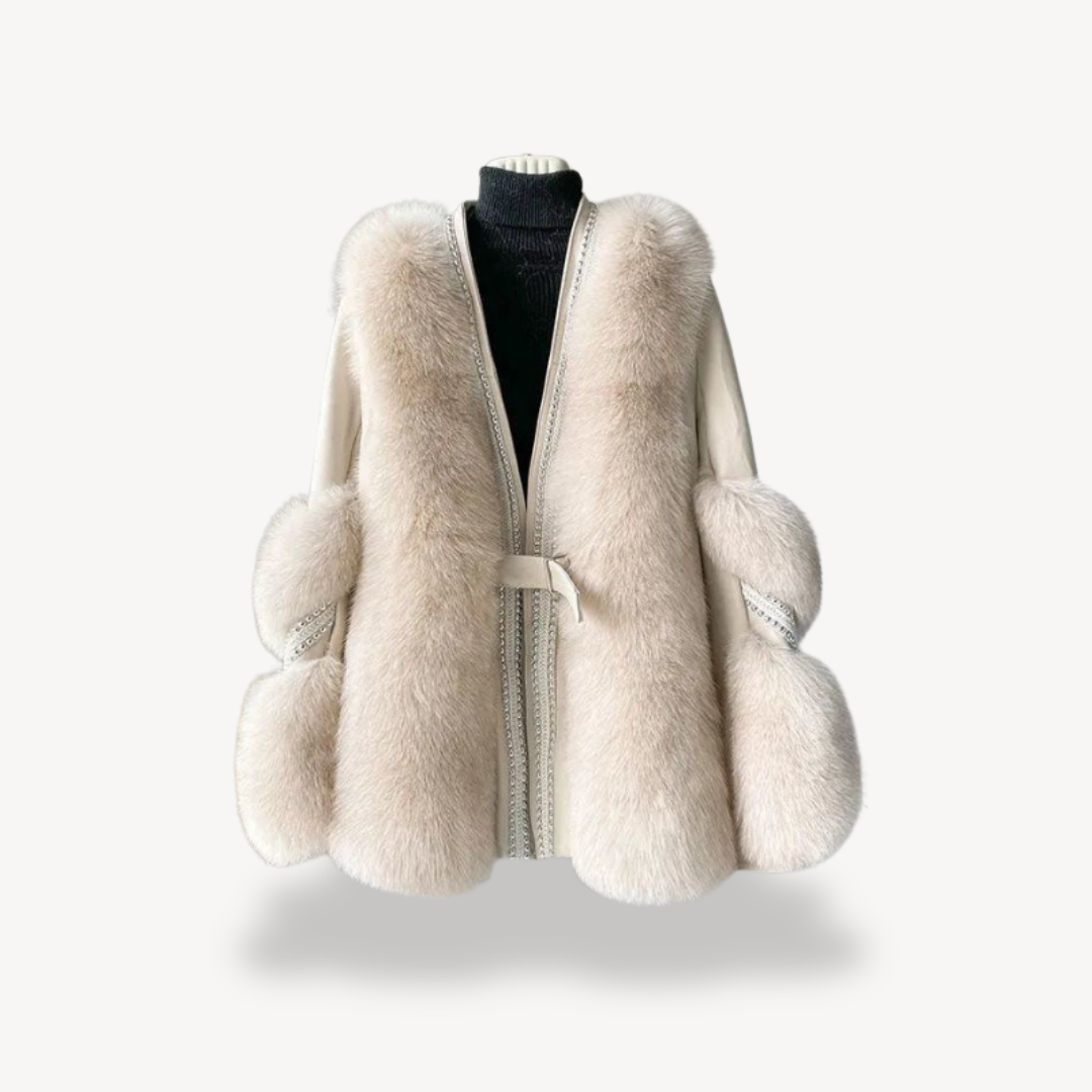Luxurious Fake Fur Winter Coat for Ladies