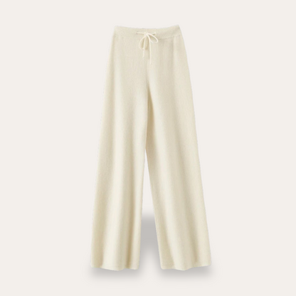 Soft Women's Wide Leg Cashmere Trousers