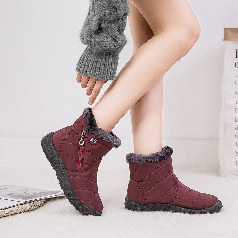 Warm Waterproof Ankle Boots for Women
