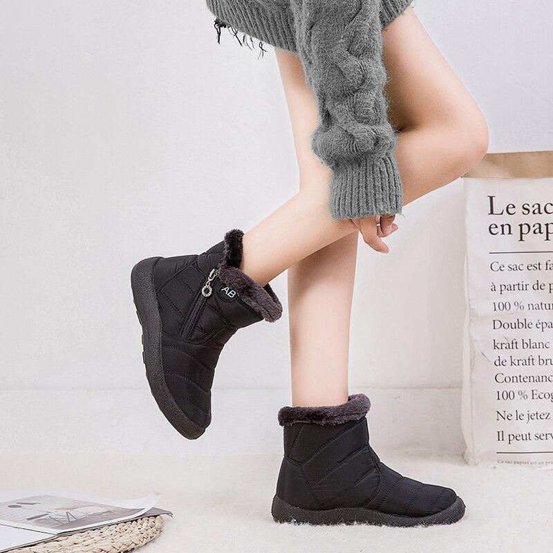 Warm Waterproof Ankle Boots for Women