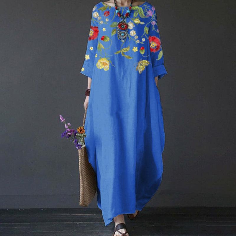 Elegant Women's Floral Summer Dress