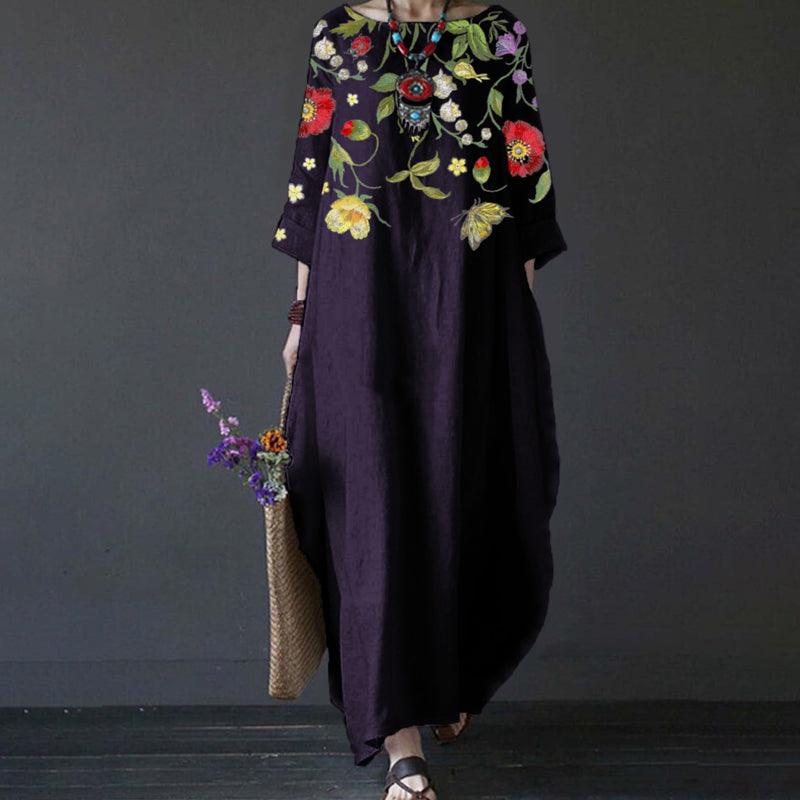 Elegant Women's Floral Summer Dress