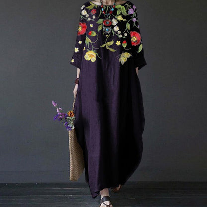 Elegant Women's Floral Summer Dress