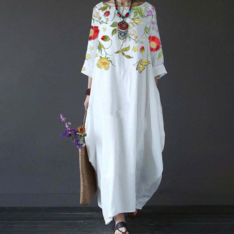 Elegant Women's Floral Summer Dress - OutfitLondon