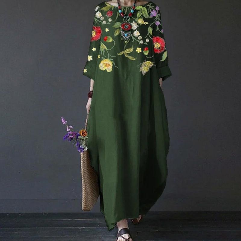 Elegant Women's Floral Summer Dress