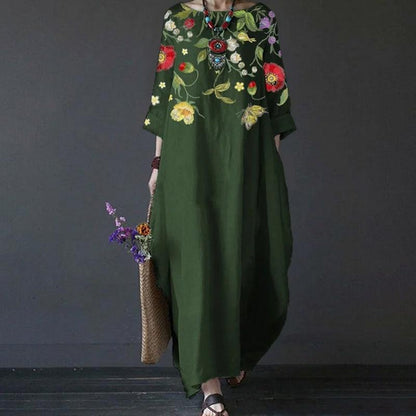 Elegant Women's Floral Summer Dress