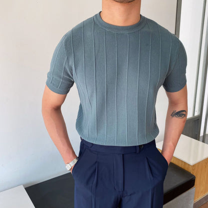 Men's Casual Cotton Loose Fit Short Sleeve T-Shirt