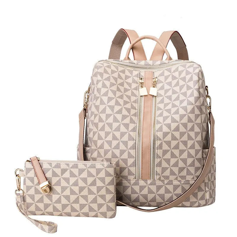 Practical Convertible Backpack Tote with Clutch - OutfitLondon