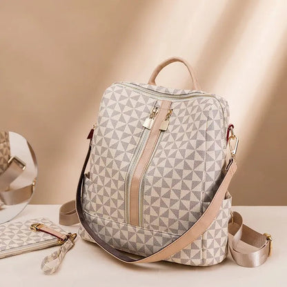 Practical Convertible Backpack Tote with Clutch