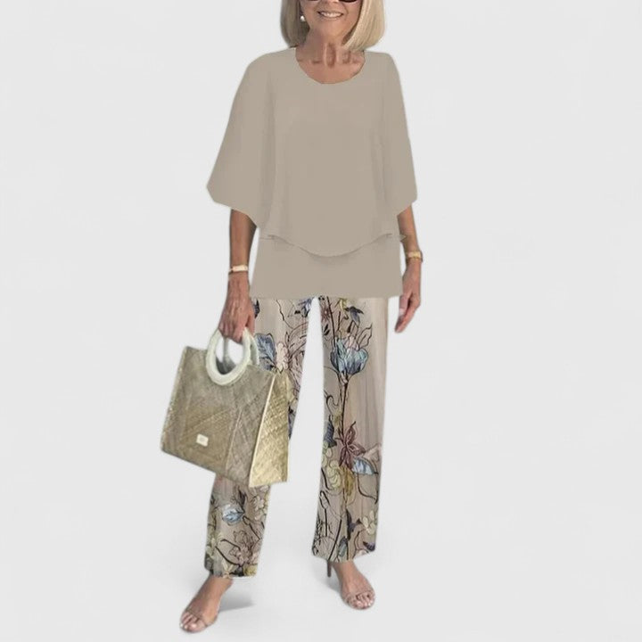 Comfortable 2 Piece Women's Casual Pant Set - OutfitLondon
