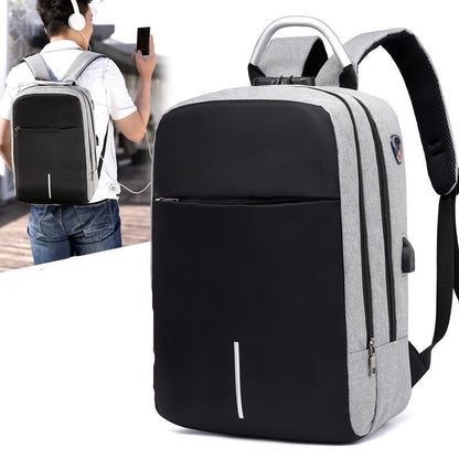 Secure Laptop Backpack with Hidden Zipper and USB Port - OutfitLondon