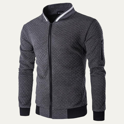 Stylish Quilted Mens Bomber Coat