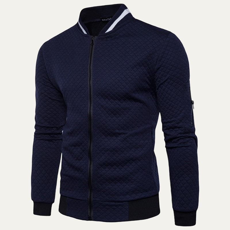 Stylish Quilted Mens Bomber Coat - OutfitLondon