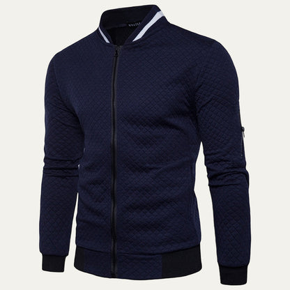 Stylish Quilted Mens Bomber Coat - OutfitLondon