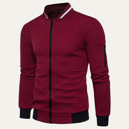 Stylish Quilted Mens Bomber Coat