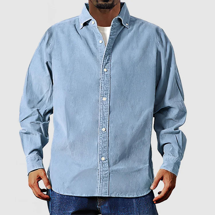Rustic Textured Button Down Shirt