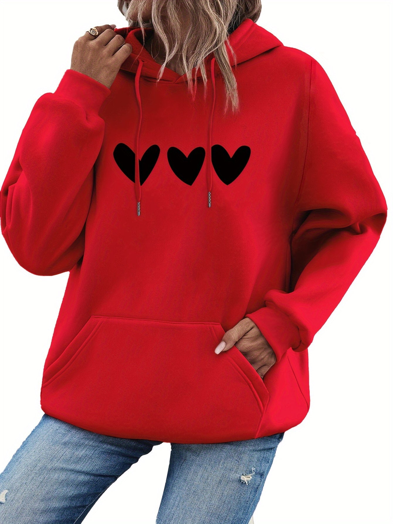 Soft Relaxed Fit Women's Hoodie with Cute Pocket Design - OutfitLondon