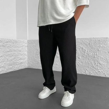 Comfortable Mens Loose Fit Drawstring Trousers