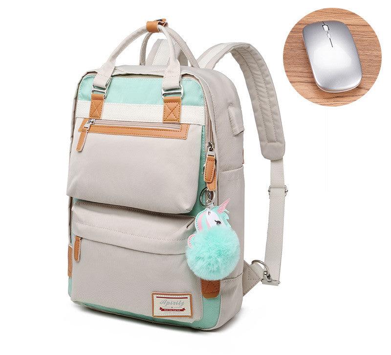 Waterproof Ladies Laptop Backpack 15.6 Inch Compartment
