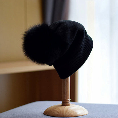 Soft Knit Pom Beanie | Fitted Winter Hat