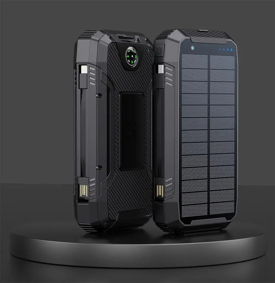 Waterproof Portable 30000mAh Solar Power Bank Charger