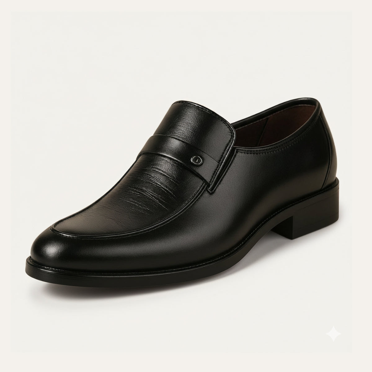 Vintage Style Leather Slip On Shoes - OutfitLondon