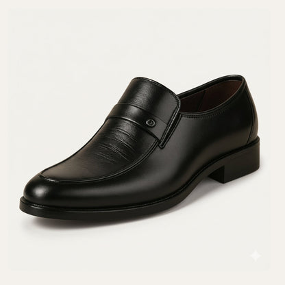 Vintage Style Leather Slip On Shoes - OutfitLondon