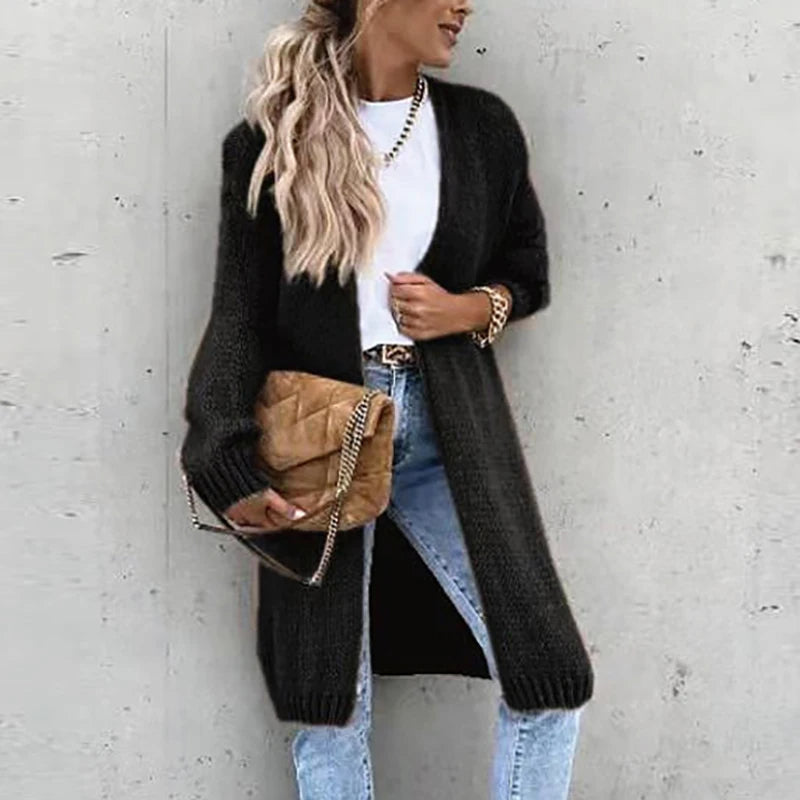 Soft Women's Cashmere Sweater Coat