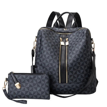 Practical Convertible Backpack Tote with Clutch
