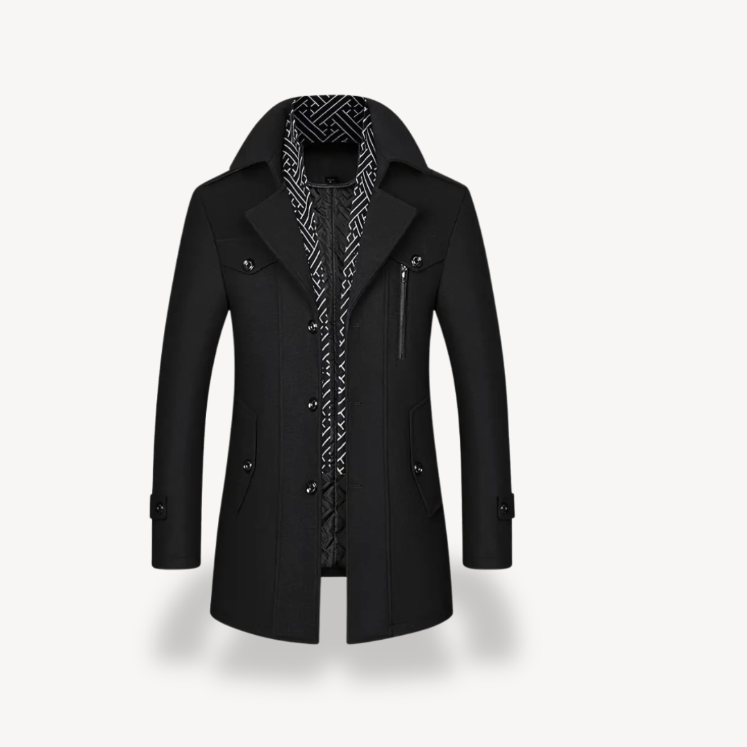 Warm Mens Woolen Overcoat