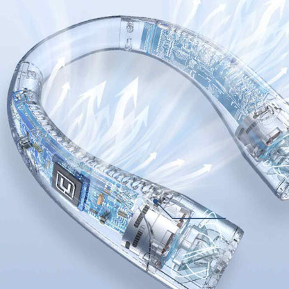 Bladeless Portable Neck Fan for Hands-Free Silent Cooling