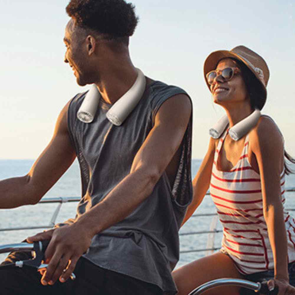 Bladeless Portable Neck Fan for Hands-Free Silent Cooling