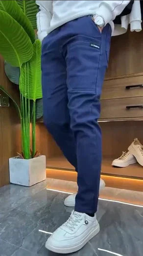 Relaxed Fit Khaki Cargo Pants for Men
