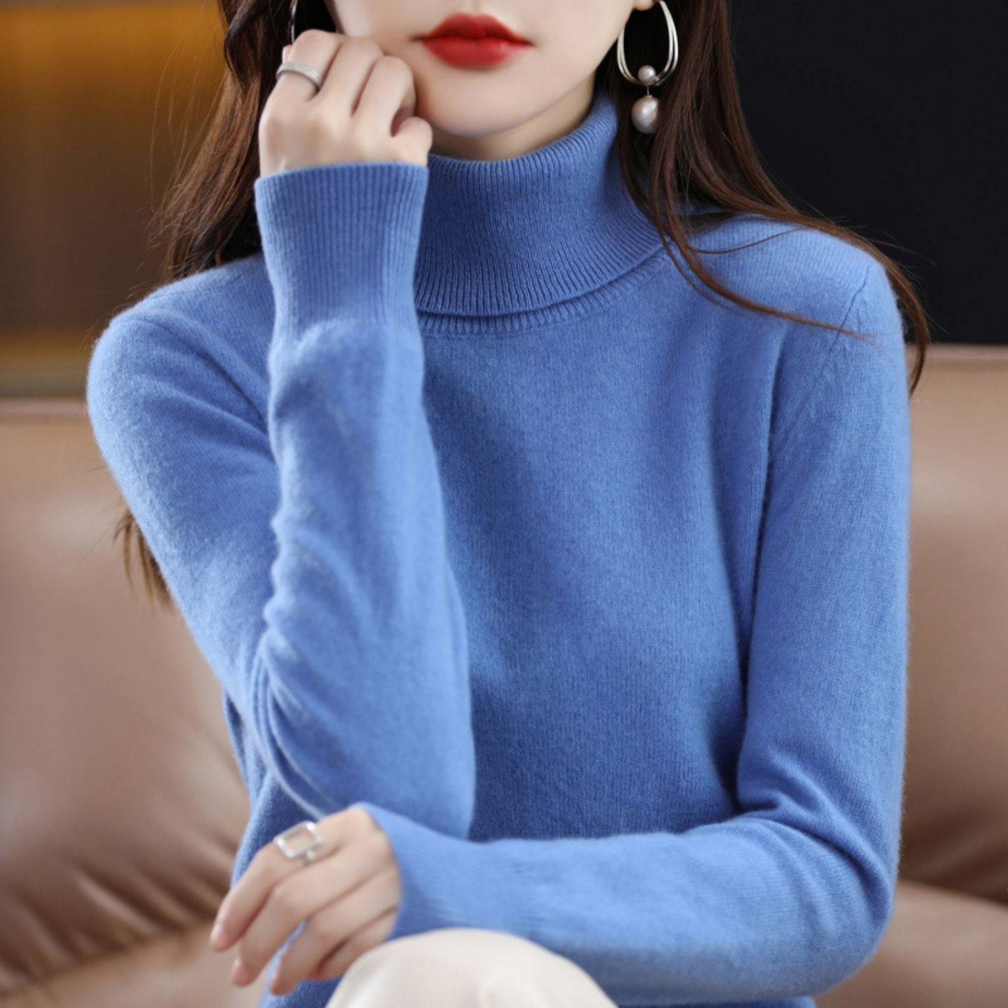 Soft Premium Women's Turtleneck Sweater