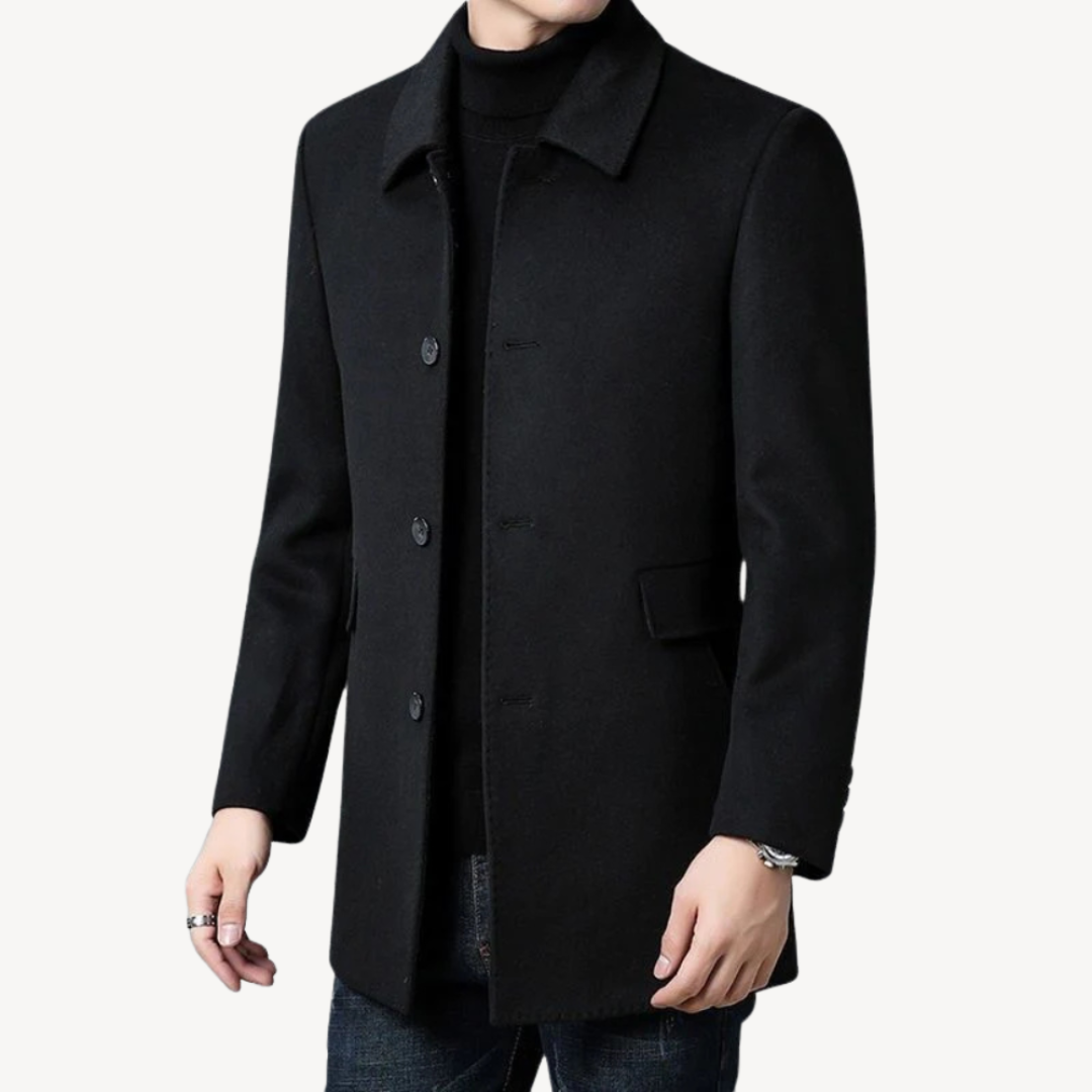 Warm Winter Mens Overcoat - OutfitLondon