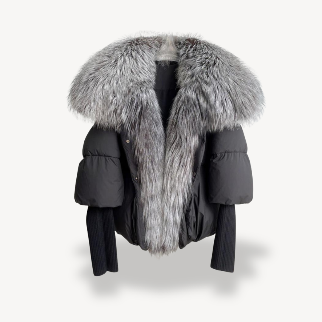 Luxurious Fake Fur Down Coat