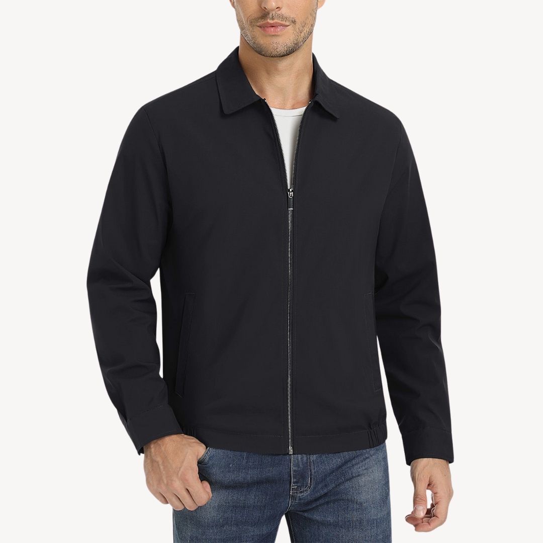 Waterproof Mens Zip Up Jacket with Pockets