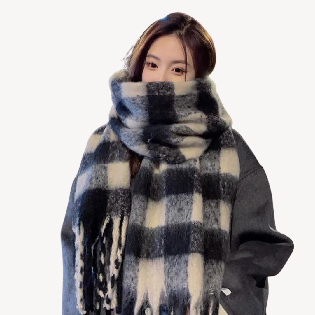 Classic Checked Wool Scarf - OutfitLondon