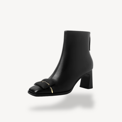 Comfortable Women's Ankle Boots with Buckle Detail - OutfitLondon