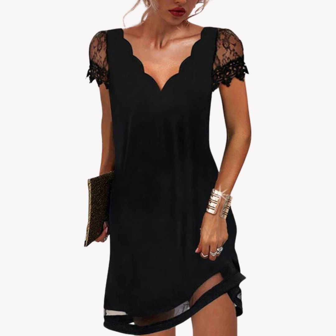 Pretty Flower Party Mini Dress - OutfitLondon