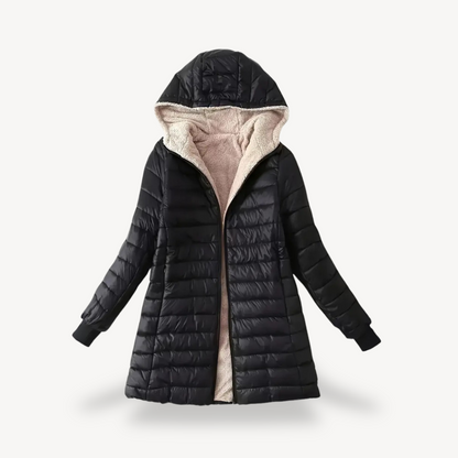 Warm Women's Fleece Lined Puffer Coat