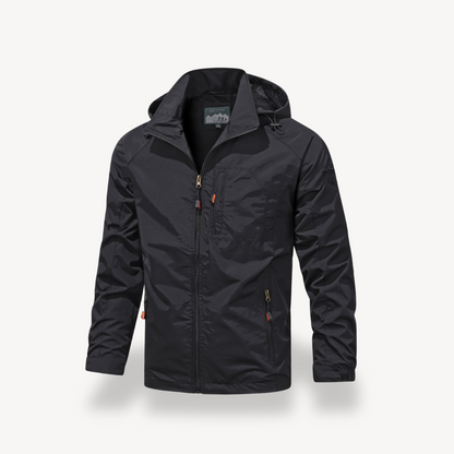 Relaxed Fit Waterproof Zip Up Jacket
