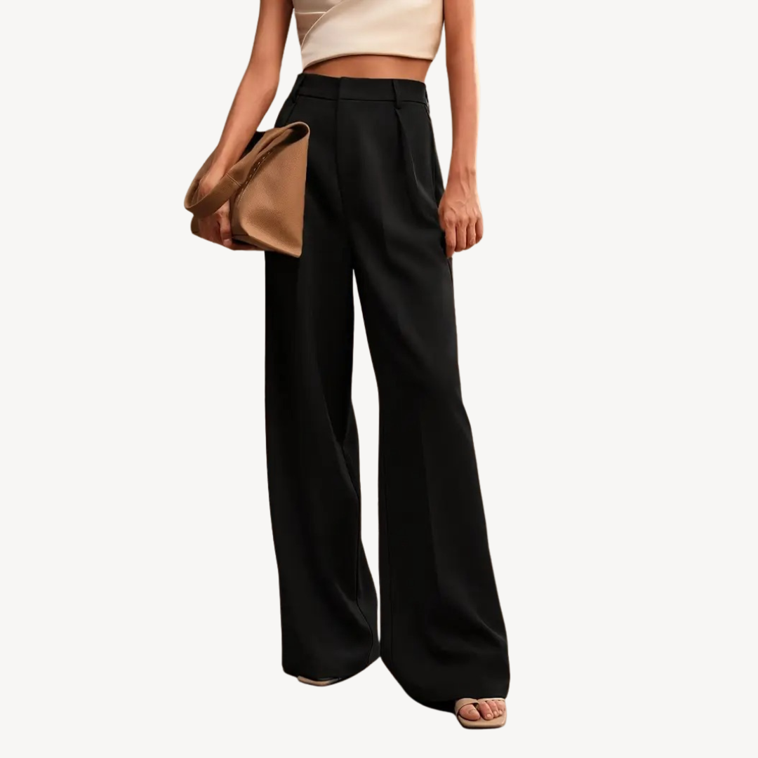 Elegant Wide Leg Women's Trousers